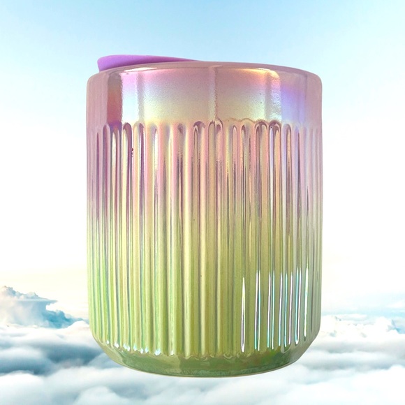 2022 NEW STARBUCKS Purple Light Green Ombre Iridescent Winter Ceramic Mug 8 oz - Picture 3 of 8